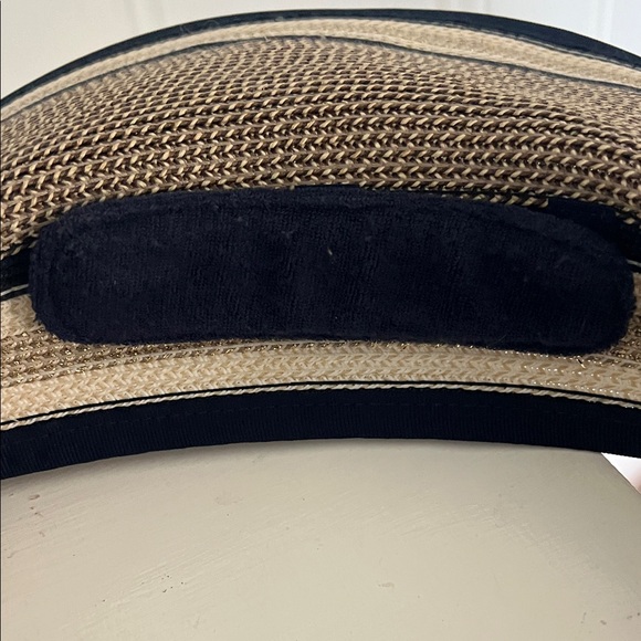Eric Javits Black and Tan Striped Hat - Picture 6 of 10